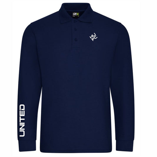 HASTINGS UNITED FC – “DIAMOND” HUFC L/S POLO SHIRT – available in 4 colours