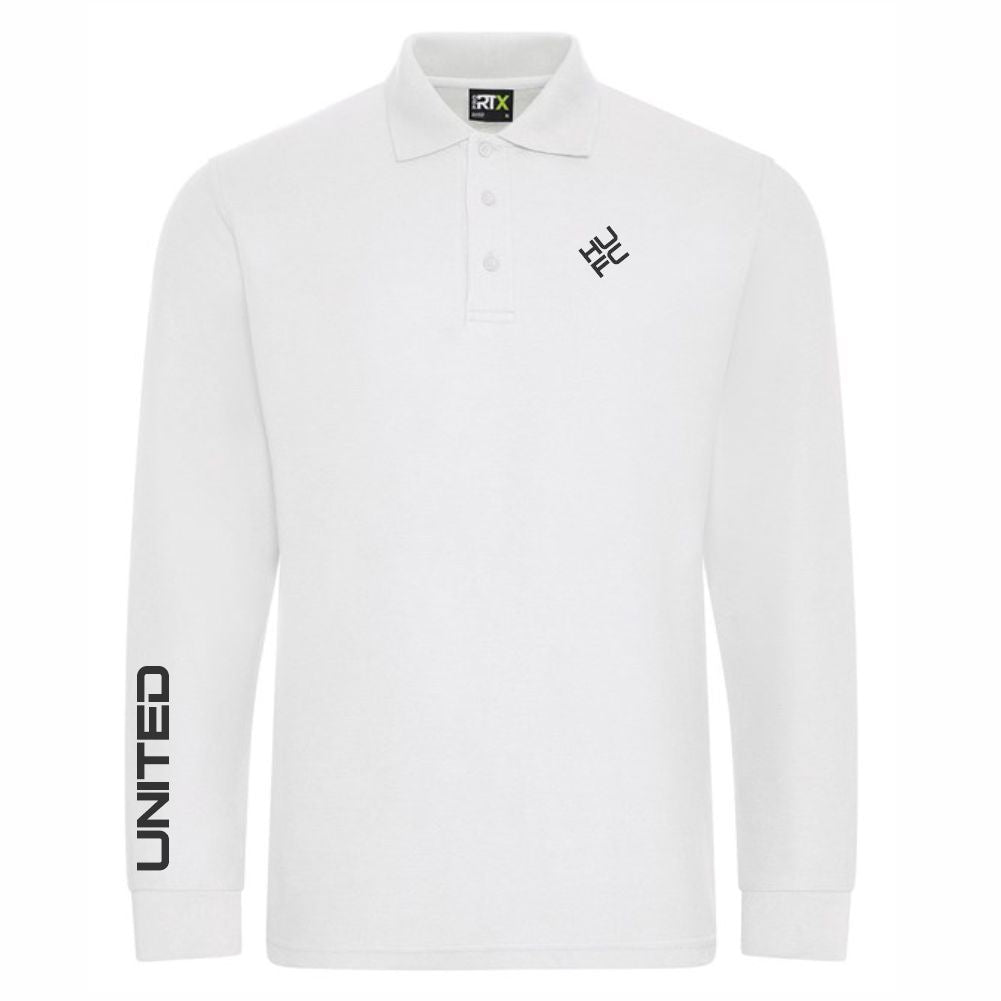 HASTINGS UNITED FC – “DIAMOND” HUFC L/S POLO SHIRT – available in 4 colours