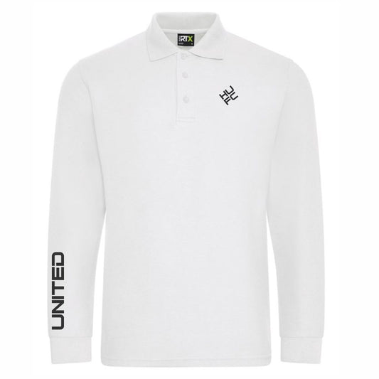 HASTINGS UNITED FC – “DIAMOND” HUFC L/S POLO SHIRT – available in 4 colours