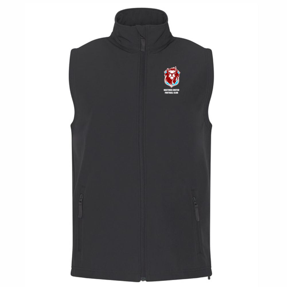 HASTINGS UNITED FC – CLUB PRO SOFTSHELL GILLET – Available in 3 colours