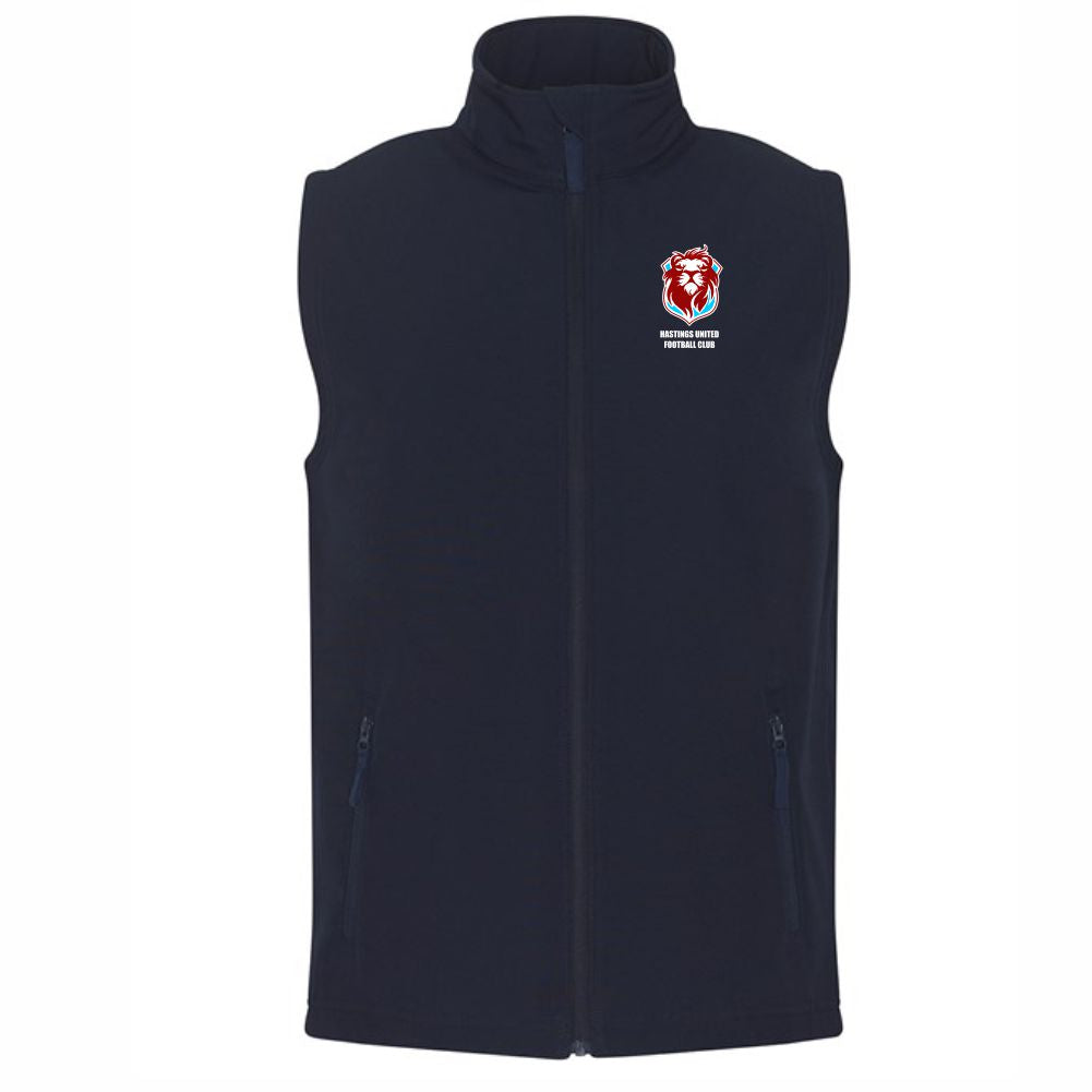 HASTINGS UNITED FC – CLUB PRO SOFTSHELL GILLET – Available in 3 colours