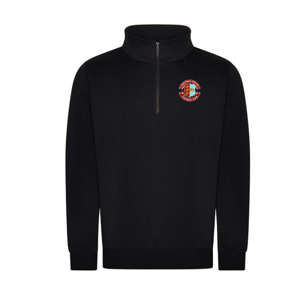 HASTINGS UNITED FC – RETRO 1/4 ZIP SWEATSHIRT – Available in 3 colours