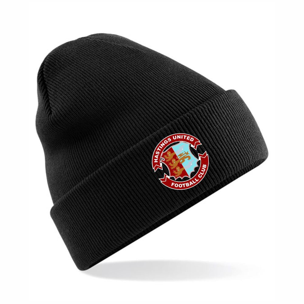 HASTINGS UNITED FC – RETRO CLUB WINTER HAT – Available in 6 colours