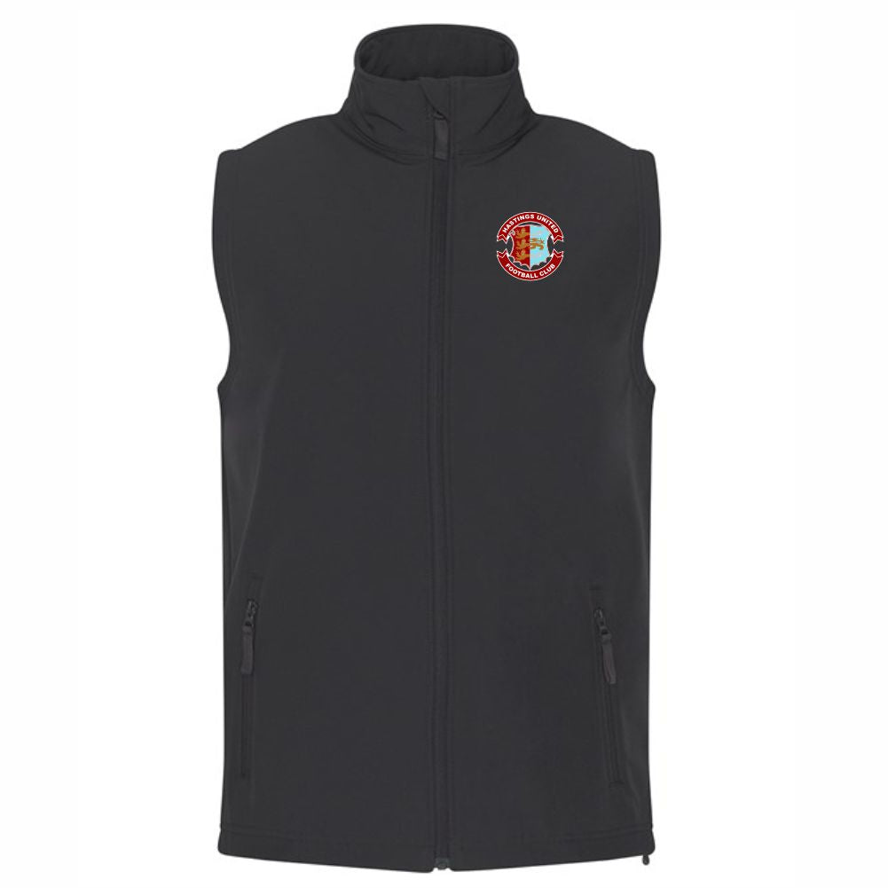 HASTINGS UNITED FC – RETRO PRO SOFTSHELL GILLET – Available in 3 colours