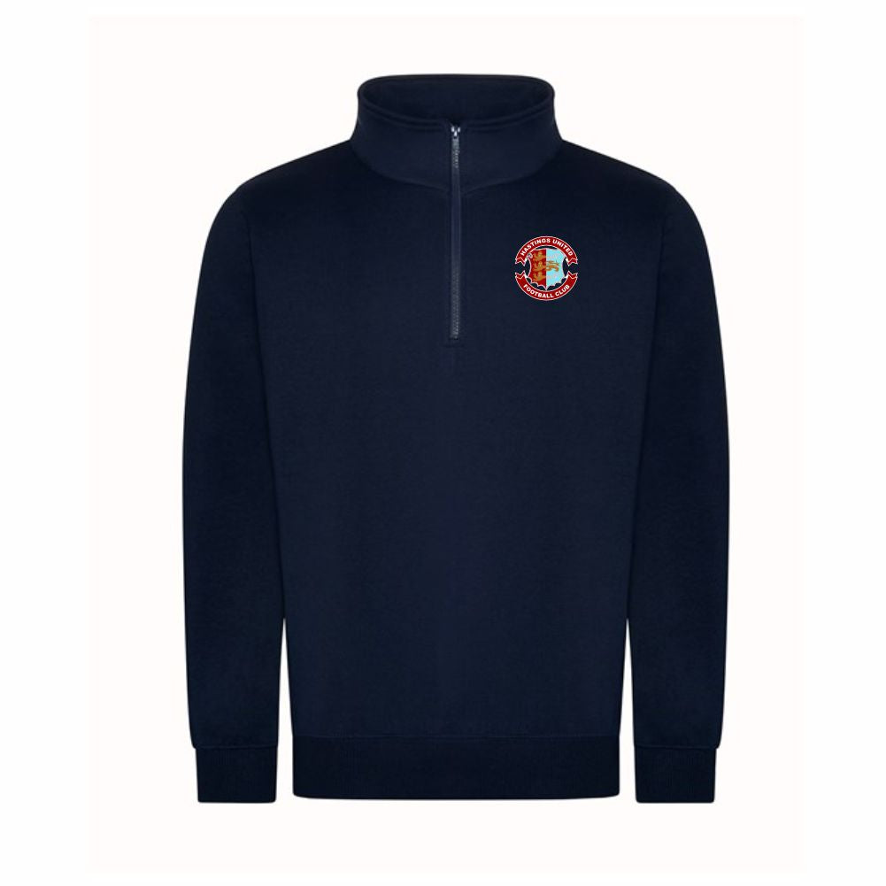 HASTINGS UNITED FC – RETRO 1/4 ZIP SWEATSHIRT – Available in 3 colours