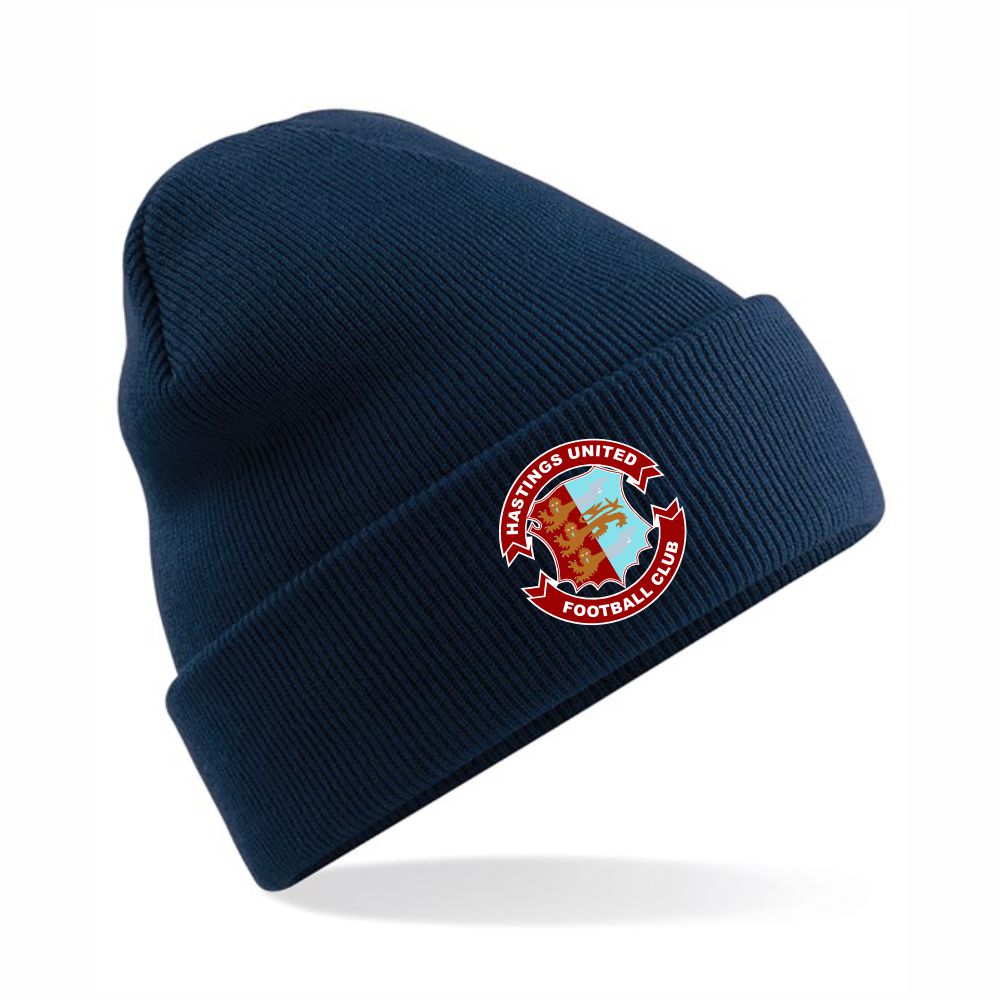 HASTINGS UNITED FC – RETRO CLUB WINTER HAT – Available in 6 colours