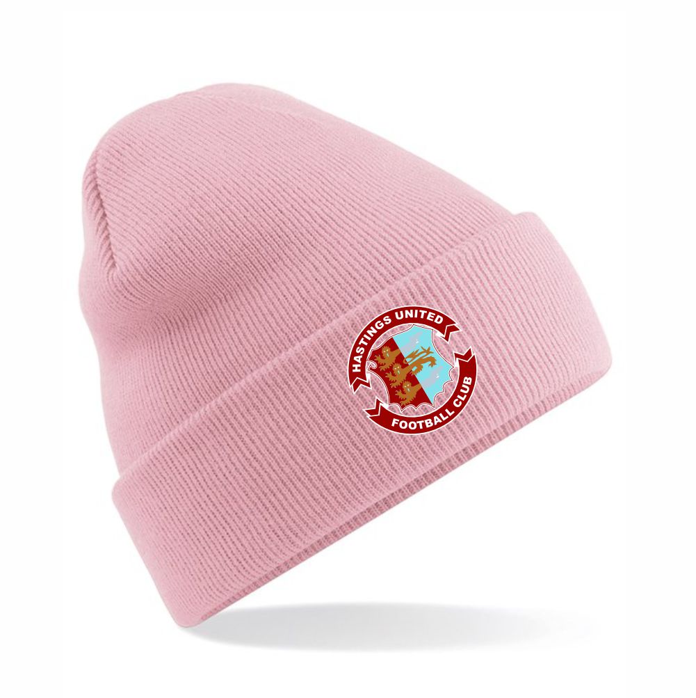 HASTINGS UNITED FC – RETRO CLUB WINTER HAT – Available in 6 colours