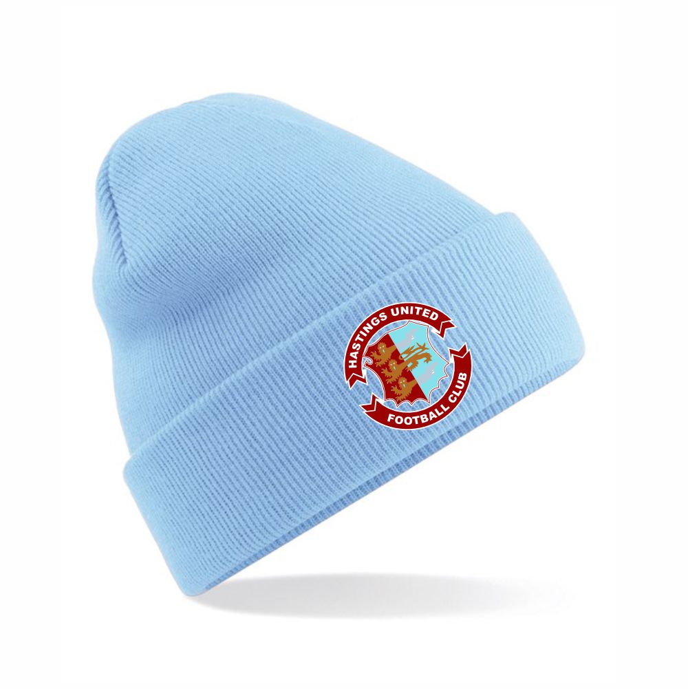 HASTINGS UNITED FC – RETRO CLUB WINTER HAT – Available in 6 colours