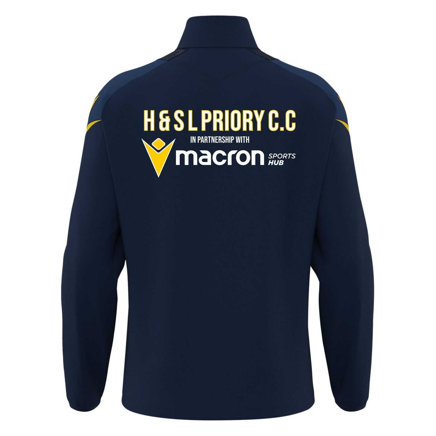 HASTINGS AND ST LEONARDS PRIORY JNR HOLLOW TRAINING 1/4 ZIP Macron Sports Hub Hastings
