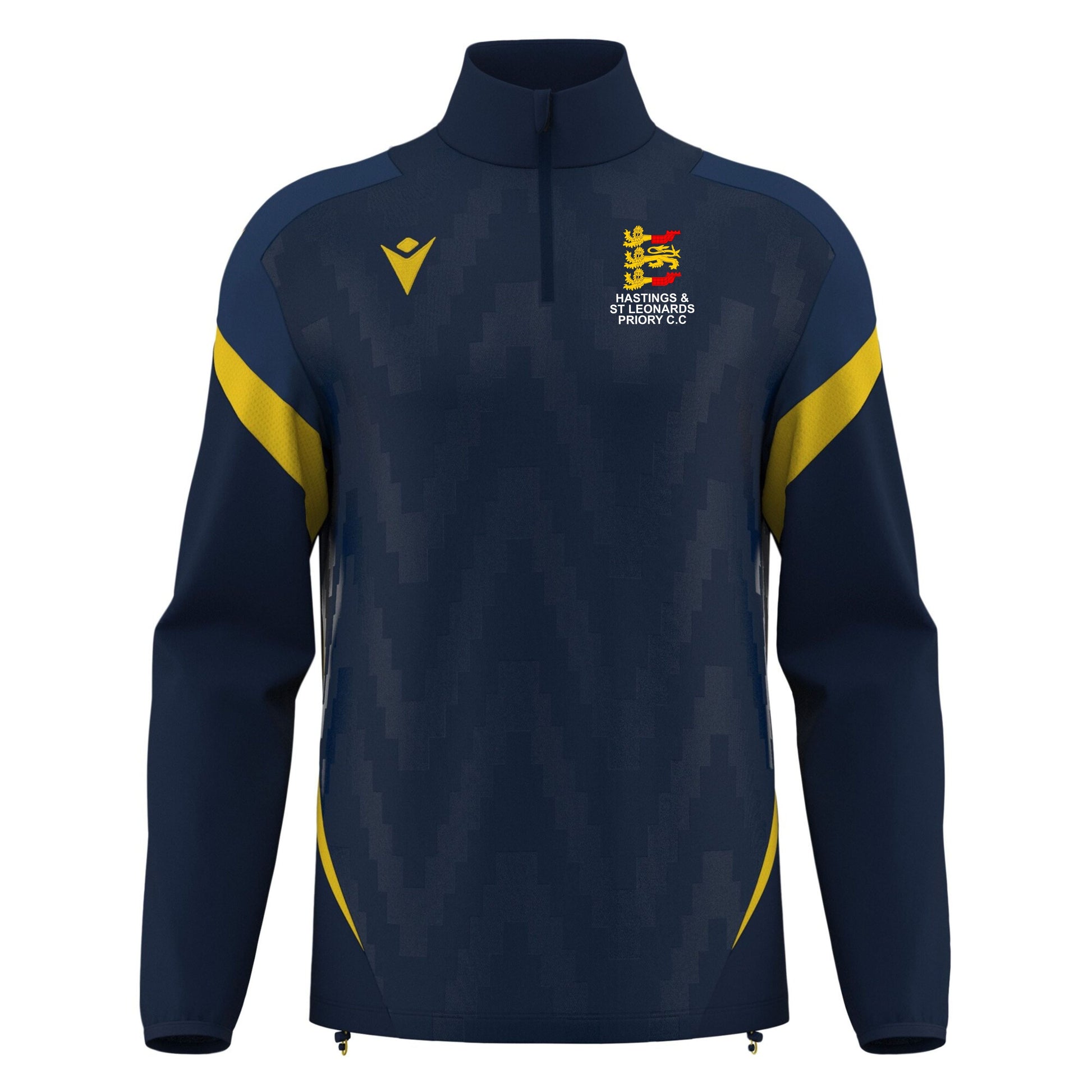 HASTINGS AND ST LEONARDS PRIORY JNR HOLLOW TRAINING 1/4 ZIP Macron Sports Hub Hastings