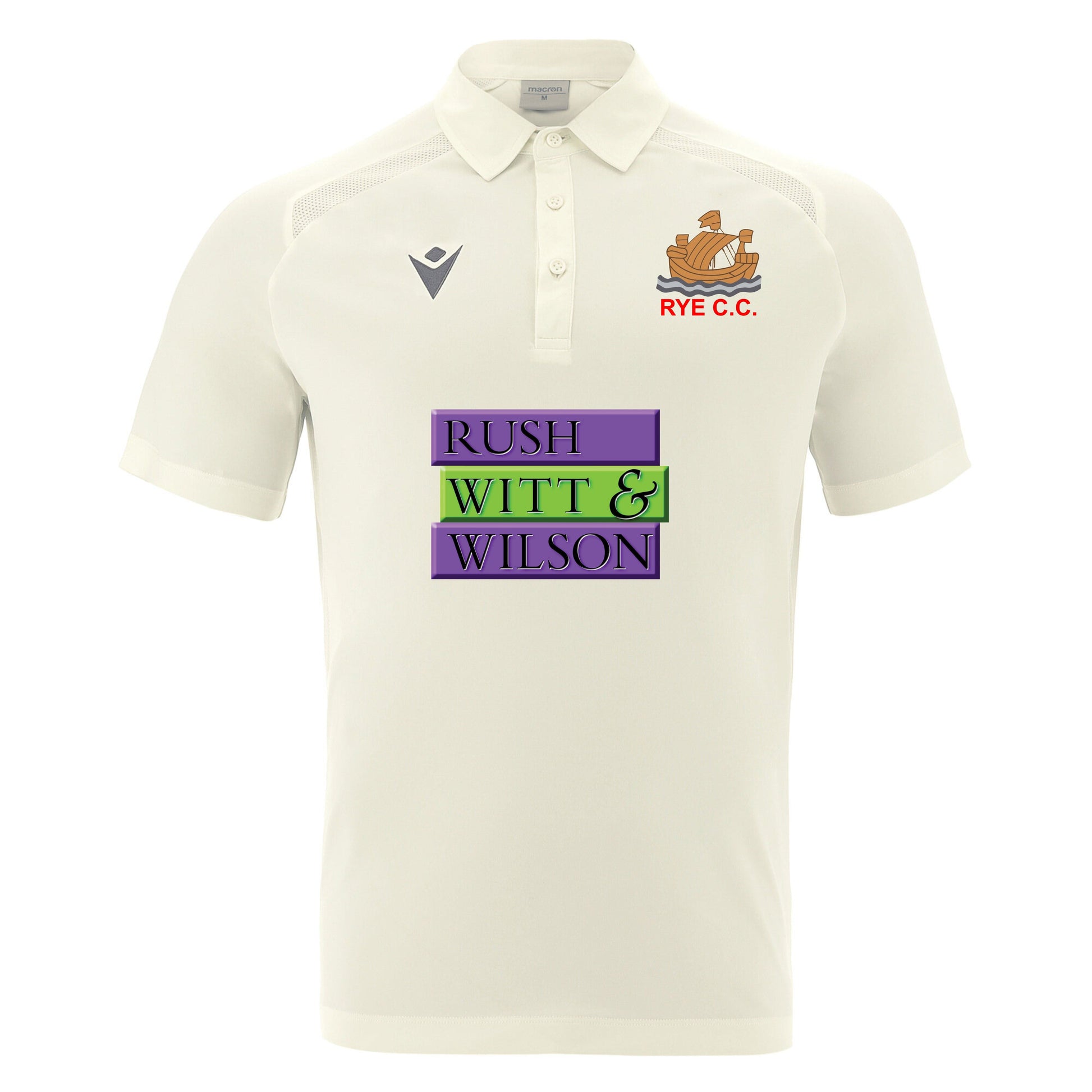RYE C.C YOUTH HUTTON SHORT SLEEVE MATCH SHIRT Macron Sports Hub Hastings