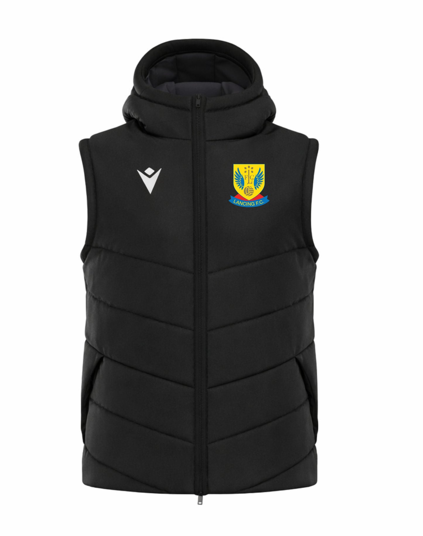 LANCING FC COACHES DUALITY GILET Macron Sports Hub Hastings