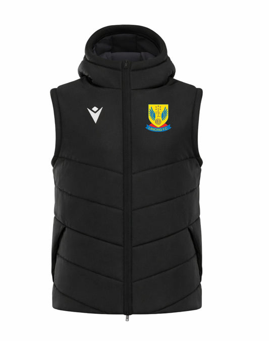 LANCING FC COACHES DUALITY GILET Macron Sports Hub Hastings