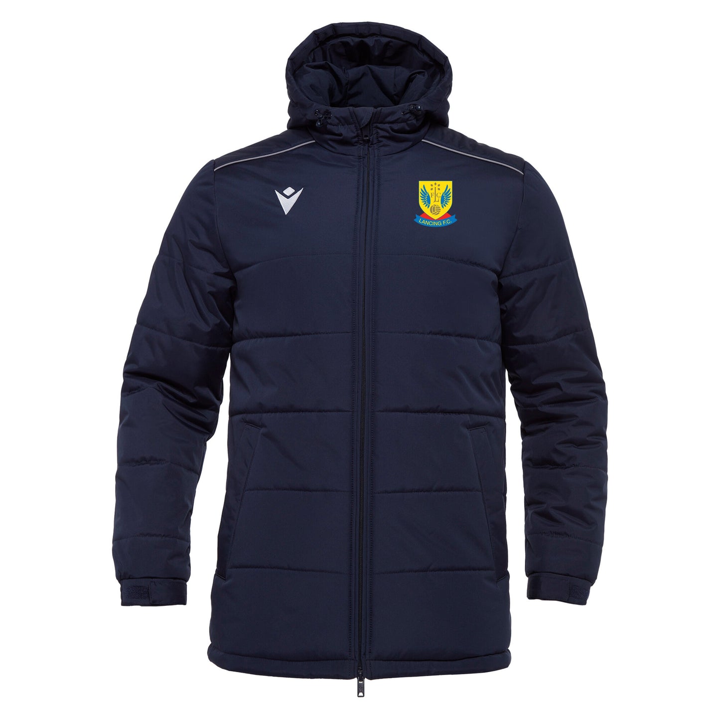 SNR LANCING FC NAVY GYOR PADDED JACKET Macron Store Hastings