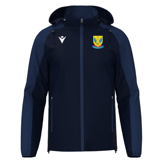 SNR LANCING FC NAVY RIVENDELL FLEECELINED RAINJACKET Macron Store Hastings