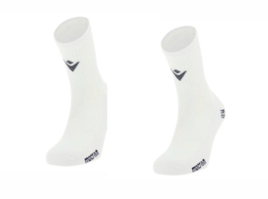 TACKLEWAY FC JNR WHITE FIXED ANKLE SOCK Macron Store Hastings