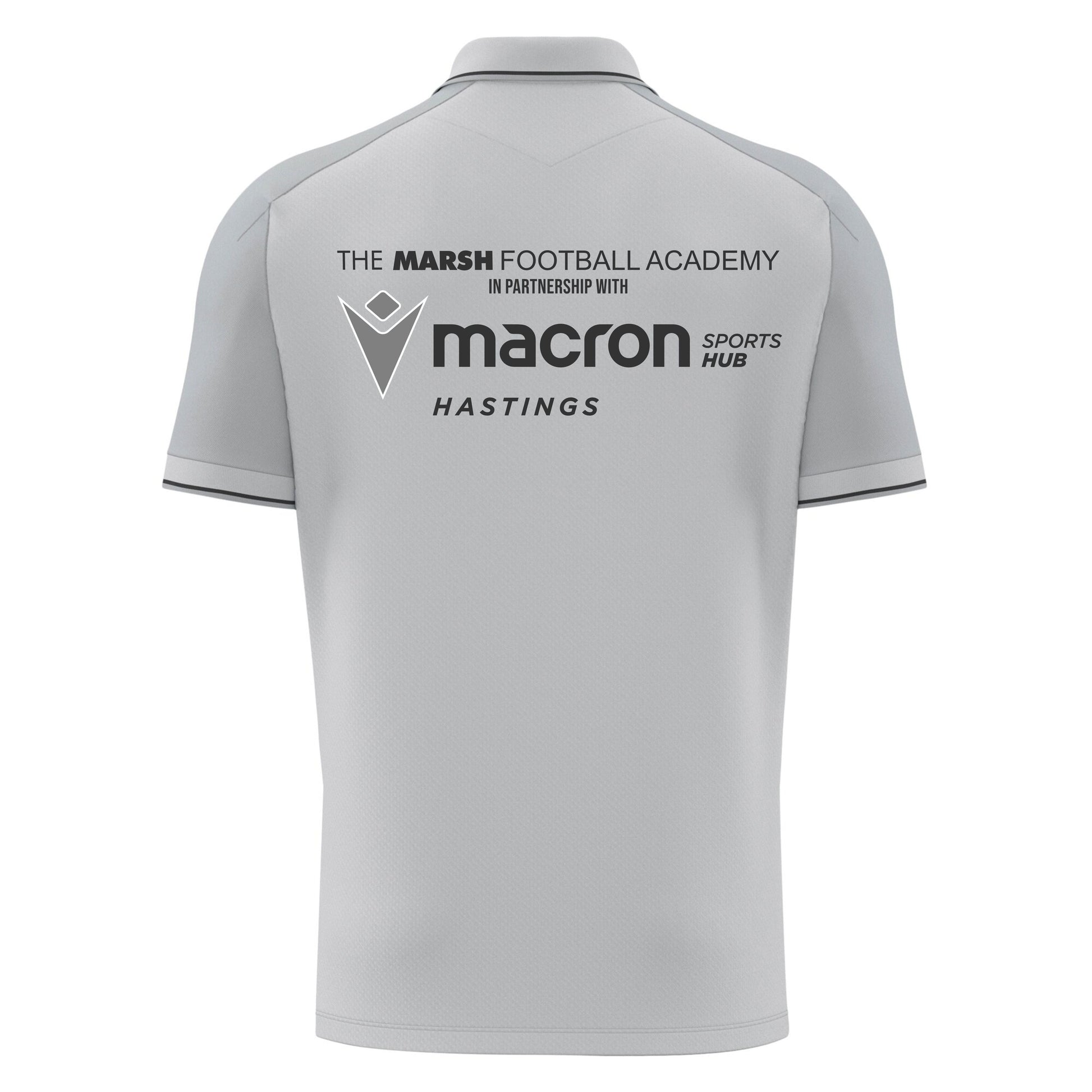 MARSH BOYS FOOTBALL ACADEMY ECHOES POLO SHIRT Macron Sports Hub Hastings
