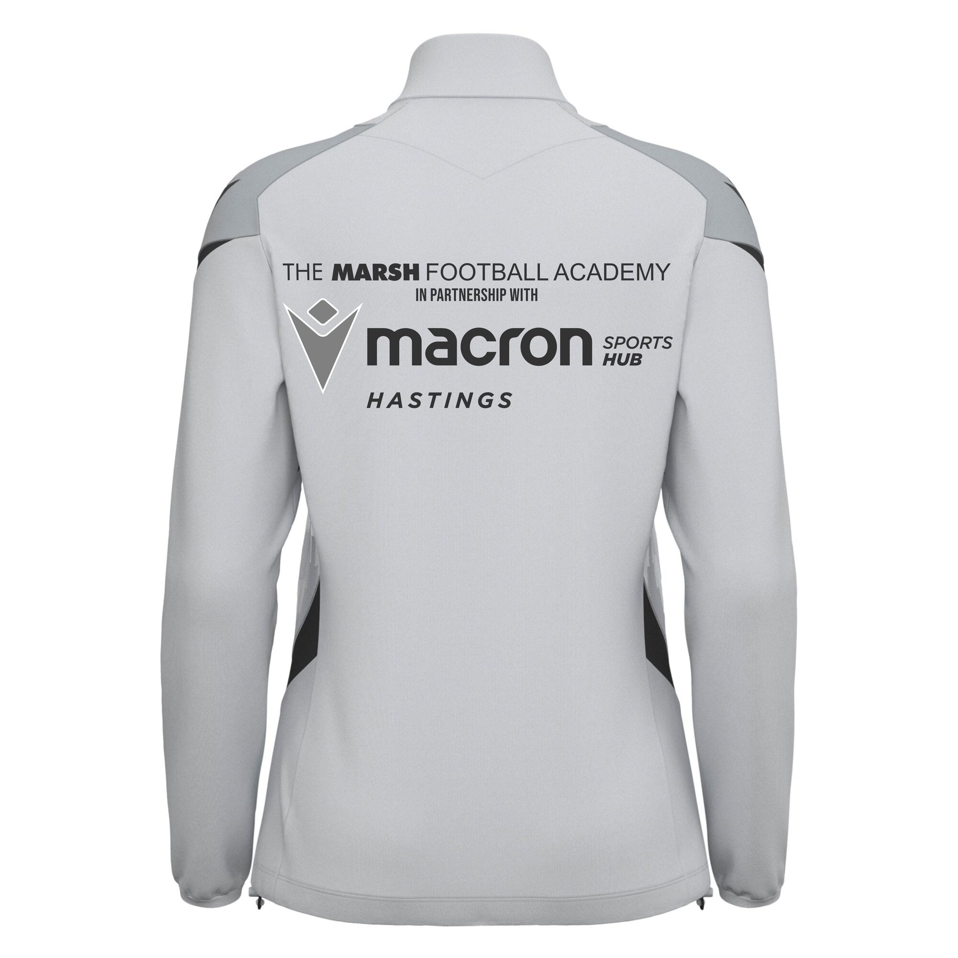 MARSH GIRLS FOOTBALL ACADEMY LEONA 1/4 ZIP - FEMALE CUT Macron Sports Hub Hastings