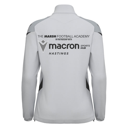 MARSH GIRLS FOOTBALL ACADEMY LEONA 1/4 ZIP - FEMALE CUT Macron Sports Hub Hastings