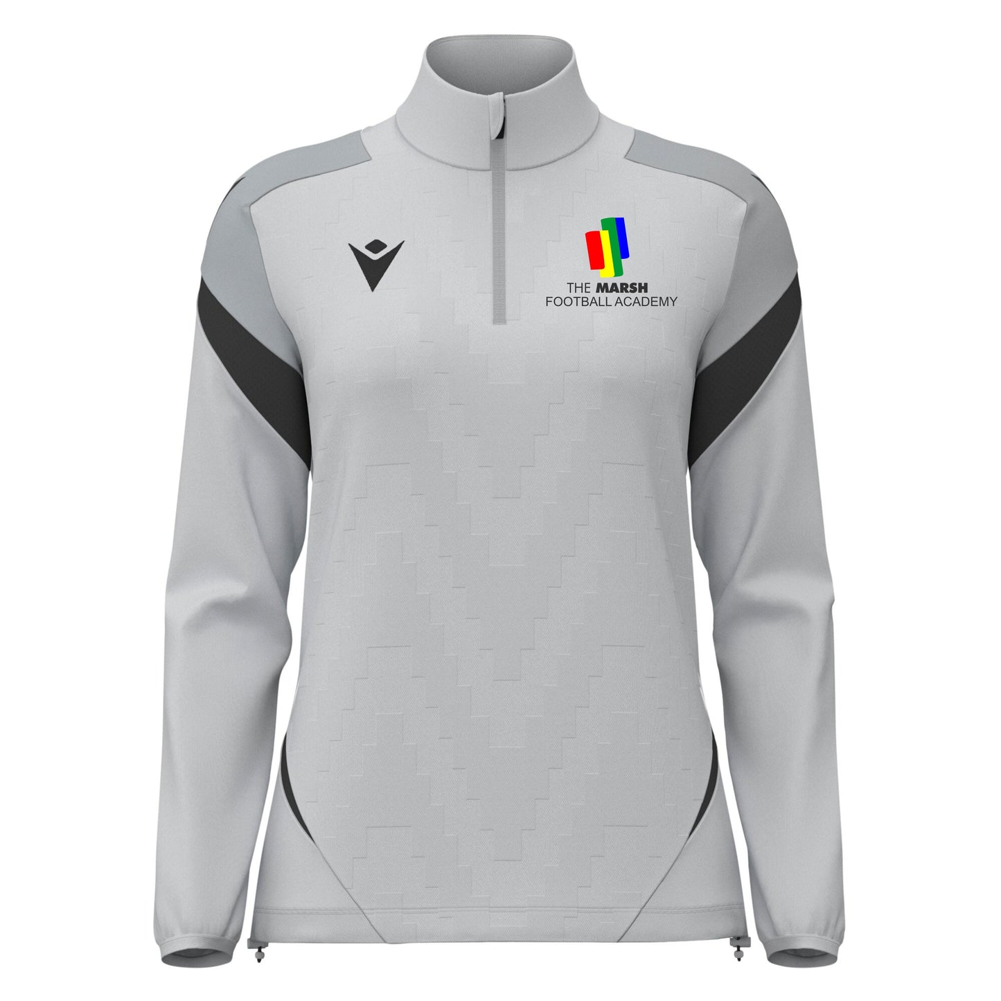 MARSH GIRLS FOOTBALL ACADEMY LEONA 1/4 ZIP - FEMALE CUT Macron Sports Hub Hastings