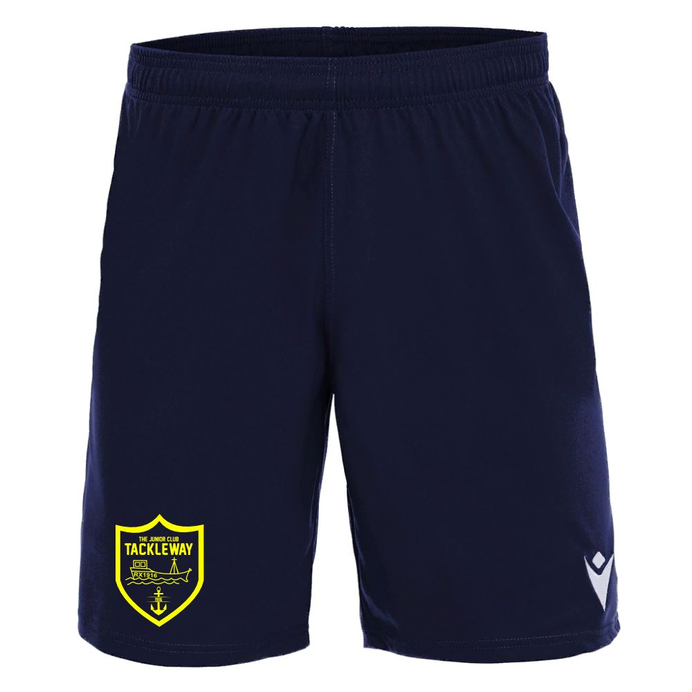 TACKLEWAY FC JNR MESA NAVY TRAINING SHORT Macron Store Hastings