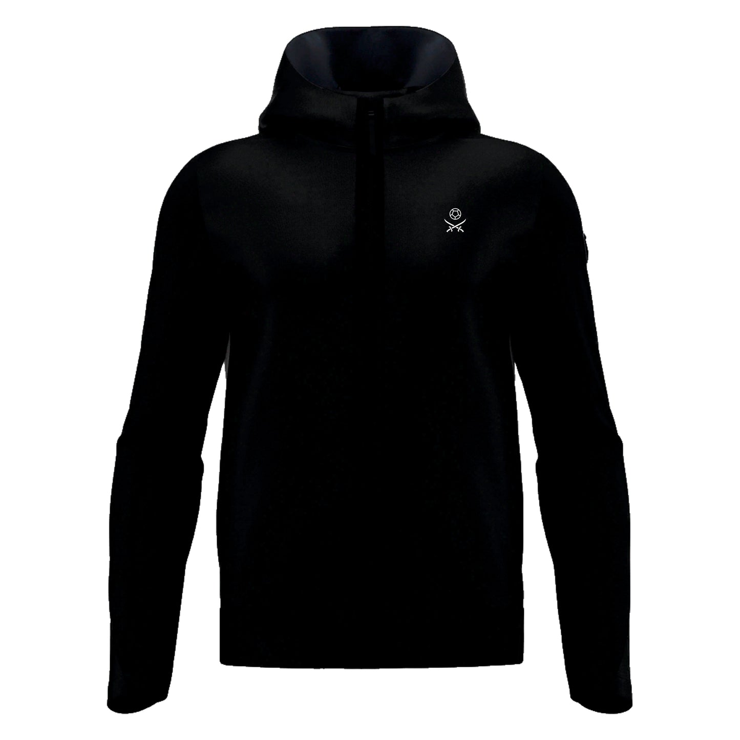BEXHILL UNITED SNR ICON MIDNIGHT BLACK FULL ZIP HOODY