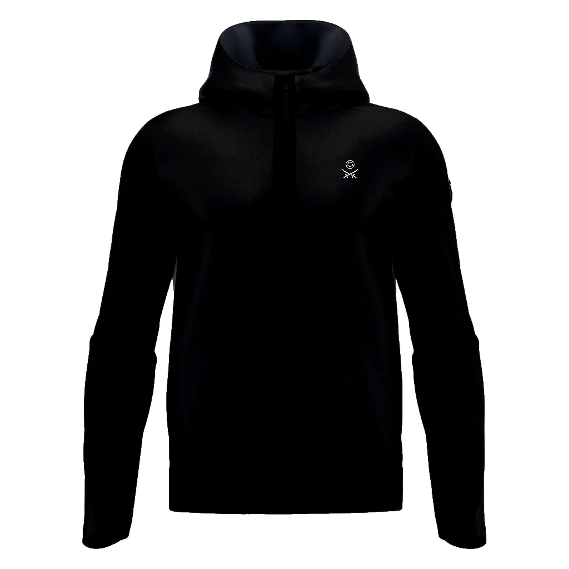 BEXHILL UNITED SNR ICON MIDNIGHT BLACK FULL ZIP HOODY
