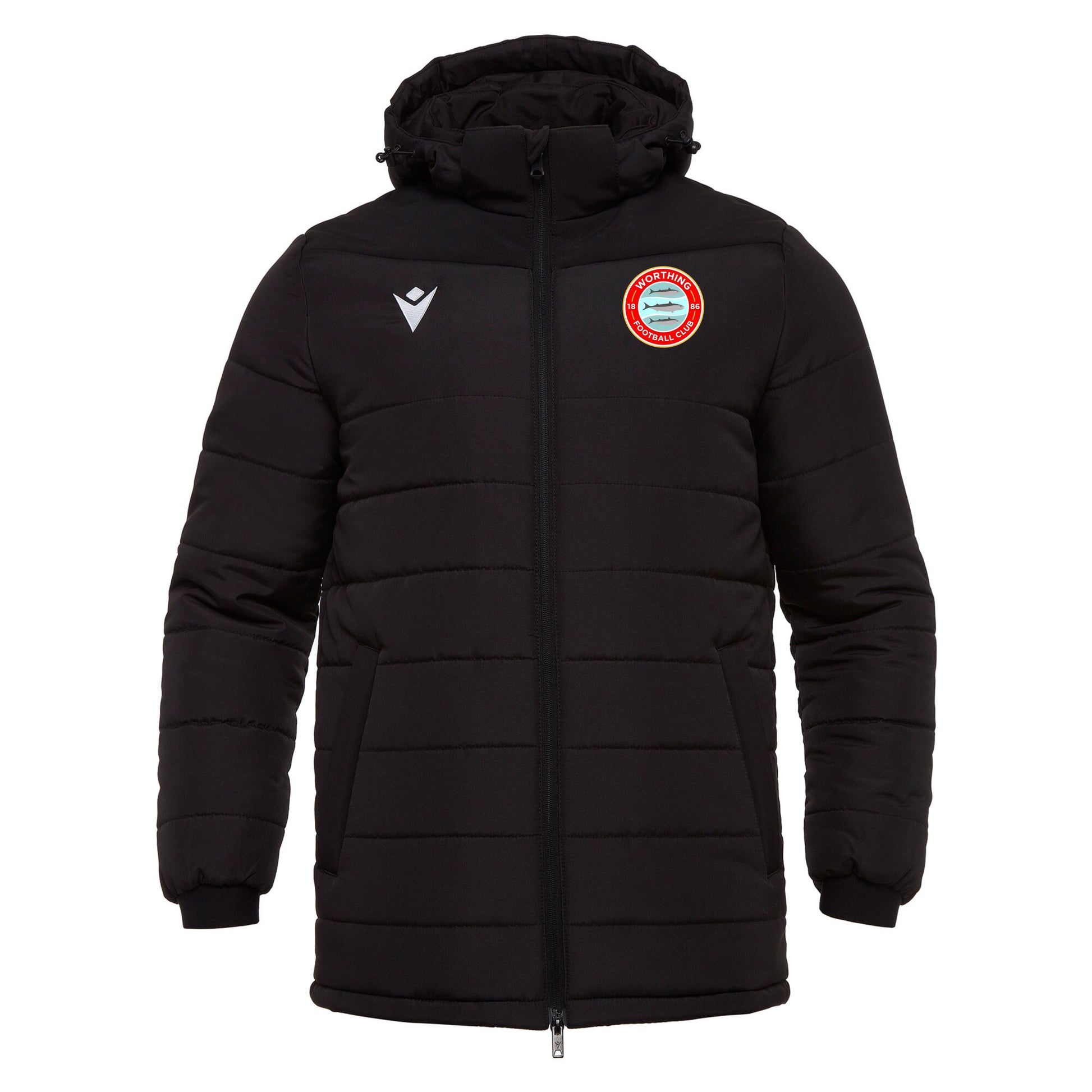 WORTHING FC SNR NARVIK PADDED JACKET - AVAILABLE IN 2 COLOURS Macron Sports Hub Hastings