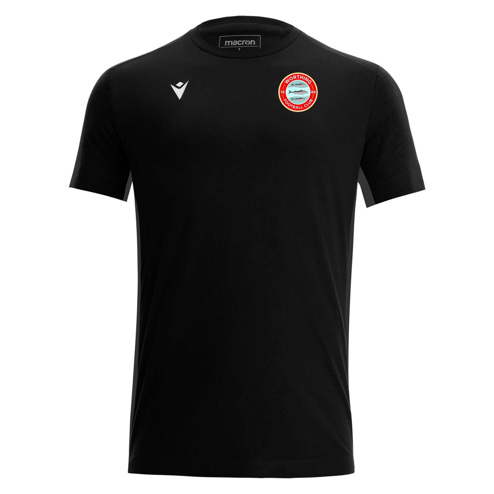 WORTHING FC SNR NEVEL COTTON TEE - AVAILABLE IN 5 COLOURS Macron Sports Hub Hastings