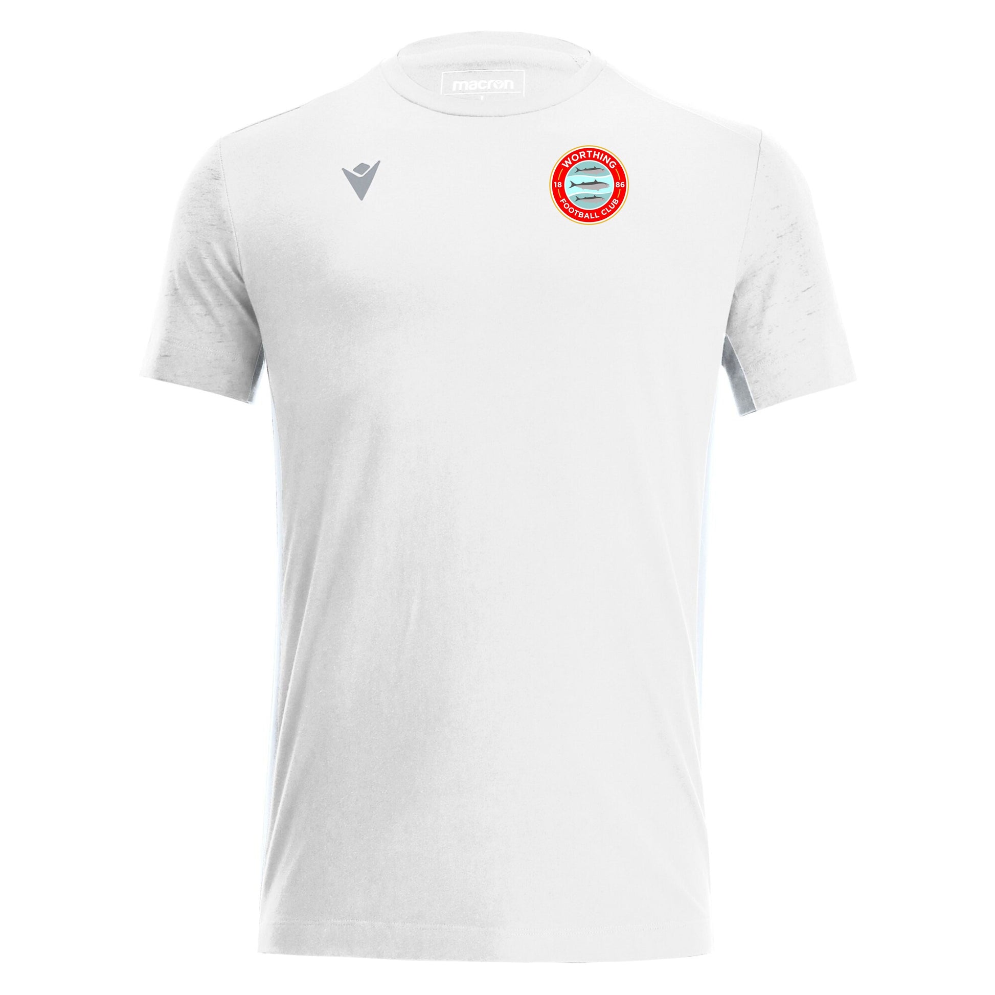 WORTHING FC SNR NEVEL COTTON TEE - AVAILABLE IN 5 COLOURS Macron Sports Hub Hastings
