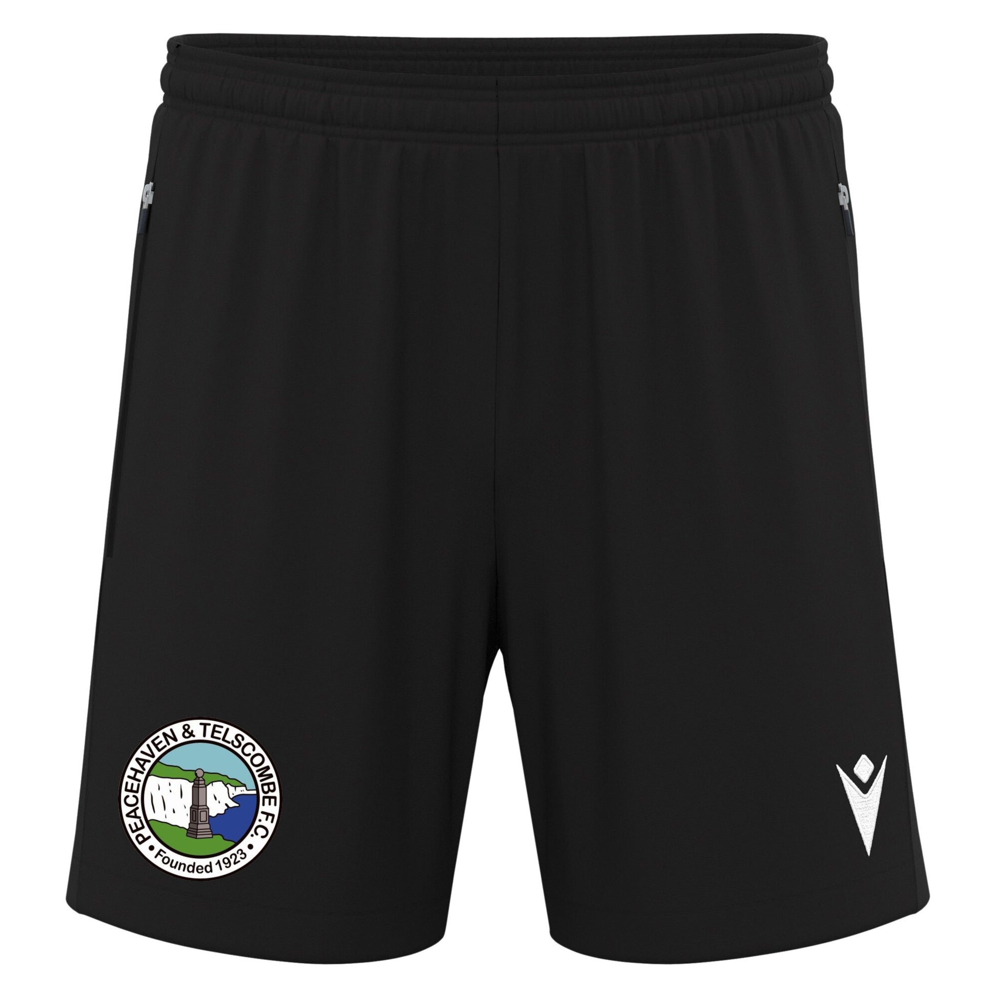 PEACEHAVEN & TELSCOMBE FC COACHES MYTHRIL PRO SHORTS Macron Sports Hub Hastings