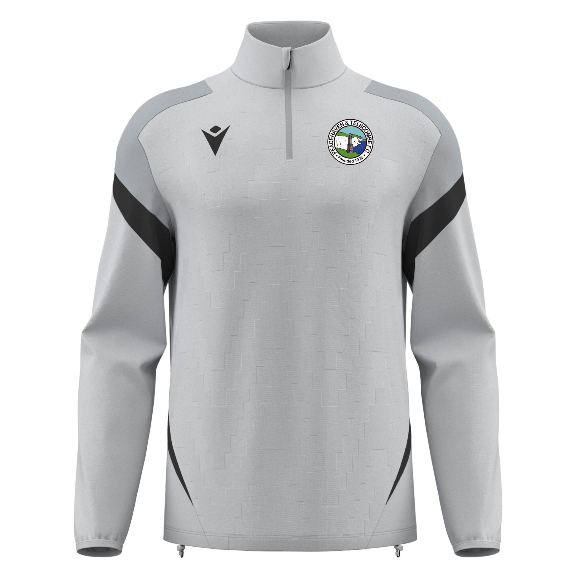 PEACEHAVEN & TELSCOMBE FC COACHES HOLLOW 1/4 ZIP Macron Sports Hub Hastings