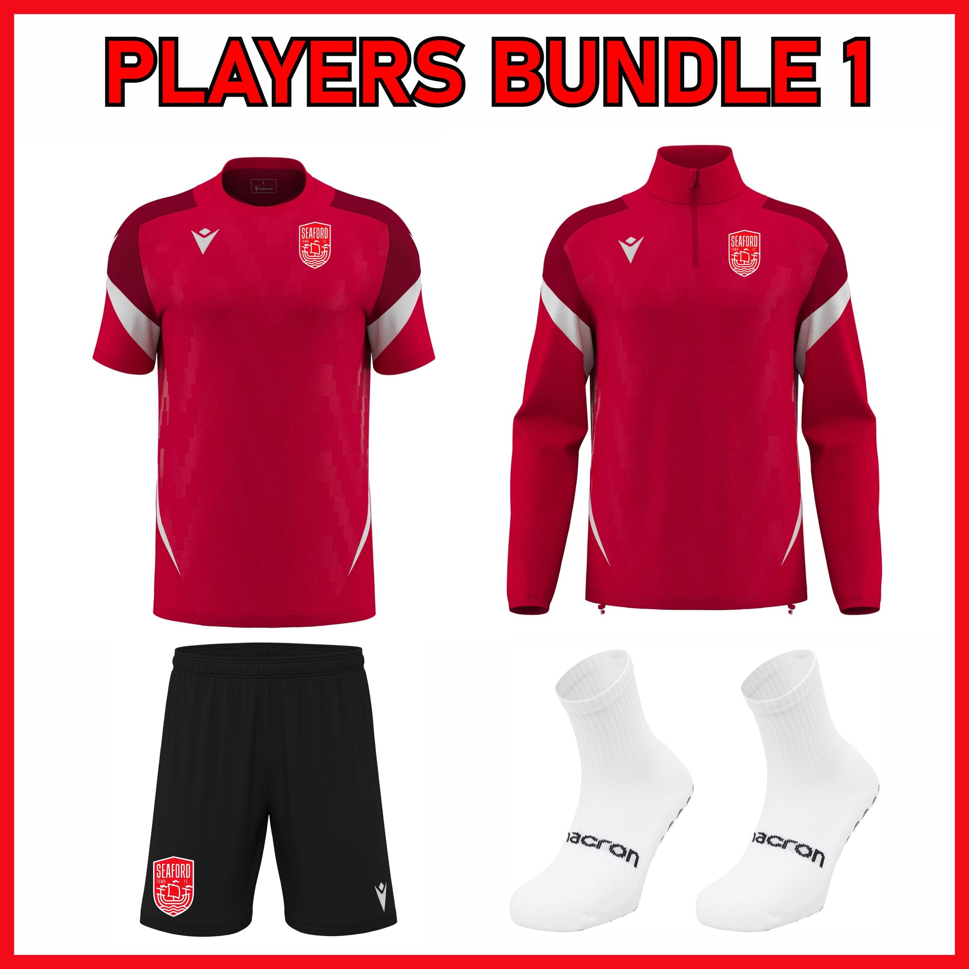 SEAFORD TOWN FC SNR PLAYERS BUNDLE 1 Macron Sports Hub Hastings