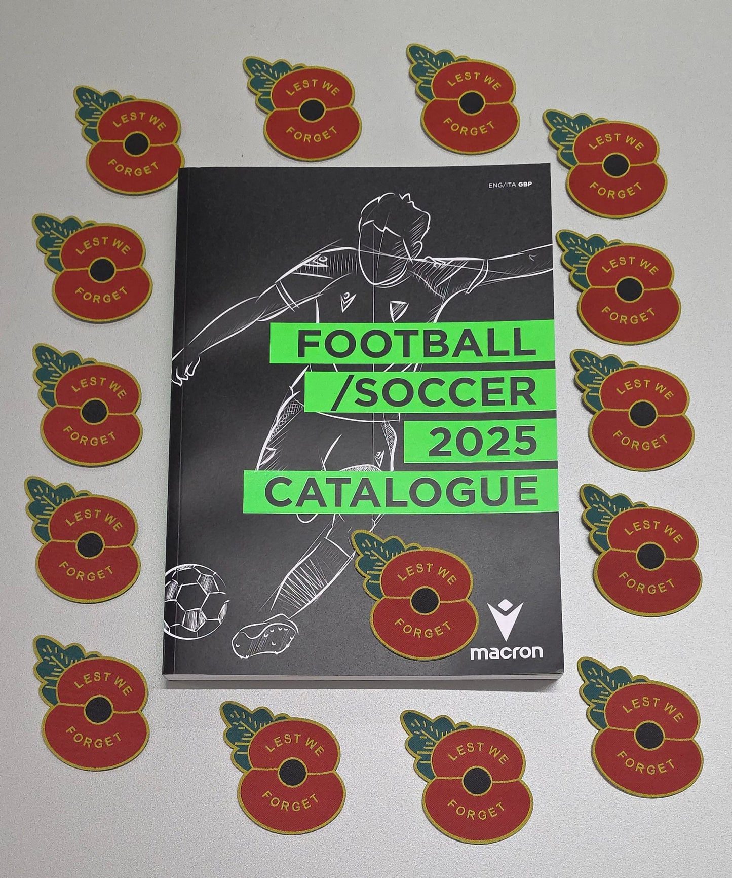 LEST WE FORGET SEMI PERMANENT POPPIES FOR KITS Macron Store Hastings
