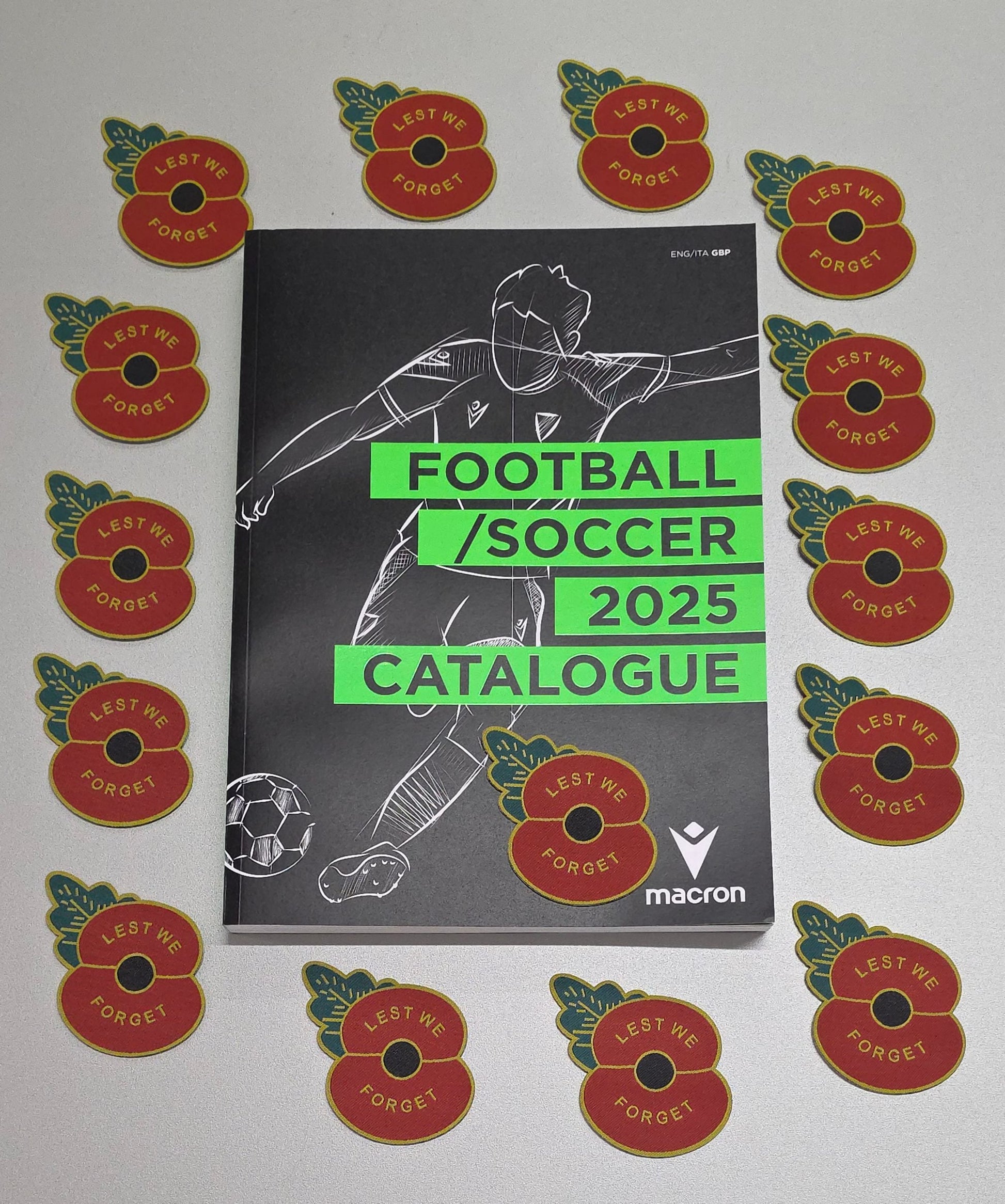 LEST WE FORGET SEMI PERMANENT POPPIES FOR KITS Macron Store Hastings