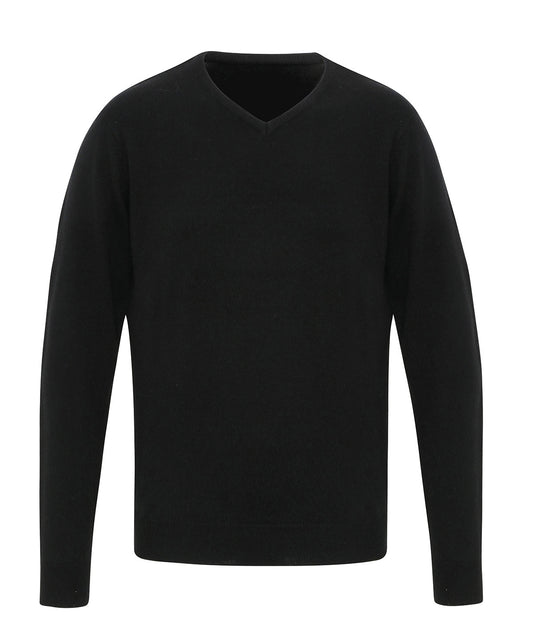 PUBLIC SERVICES STUDENT BLACK V-NECK KNITTED JUMPER