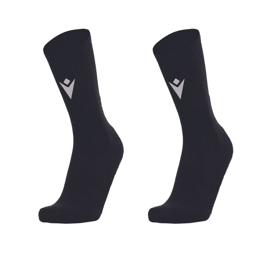 PEACEHAVEN & TELSCOMBE FC FIXED BLACK TRAINING SOCKS Macron Store Hastings