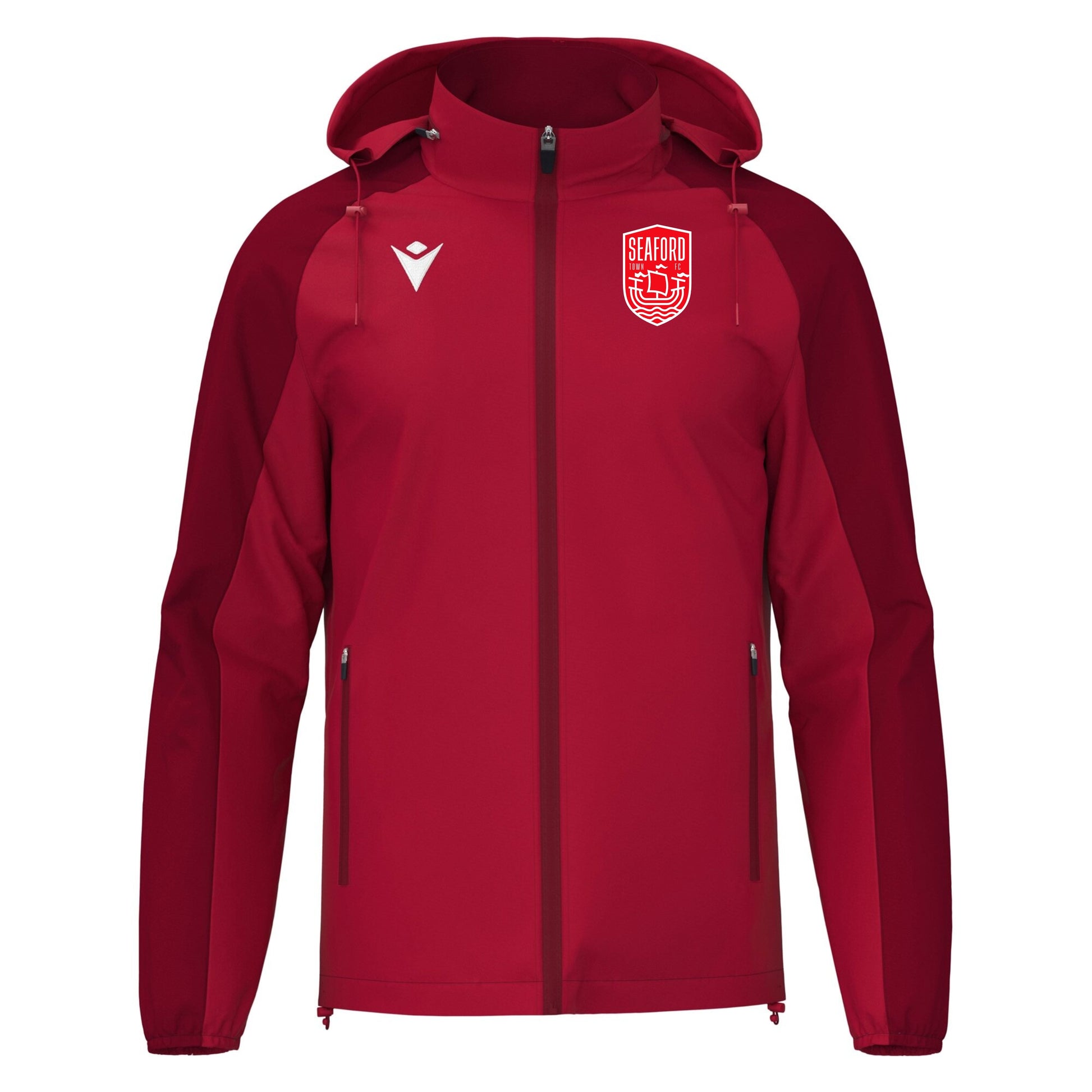 SEAFORD TOWN FC JNR PLAYERS ELBRUS SHOWER JACKET Macron Sports Hub Hastings