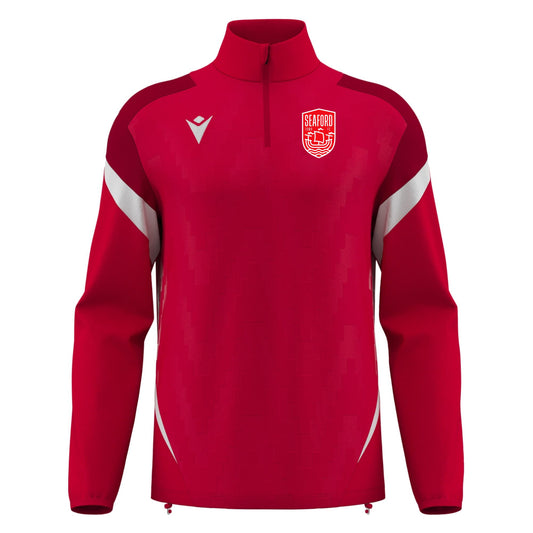 SEAFORD TOWN FC SNR PLAYERS HOLLOW 1/4 ZIP Macron Sports Hub Hastings
