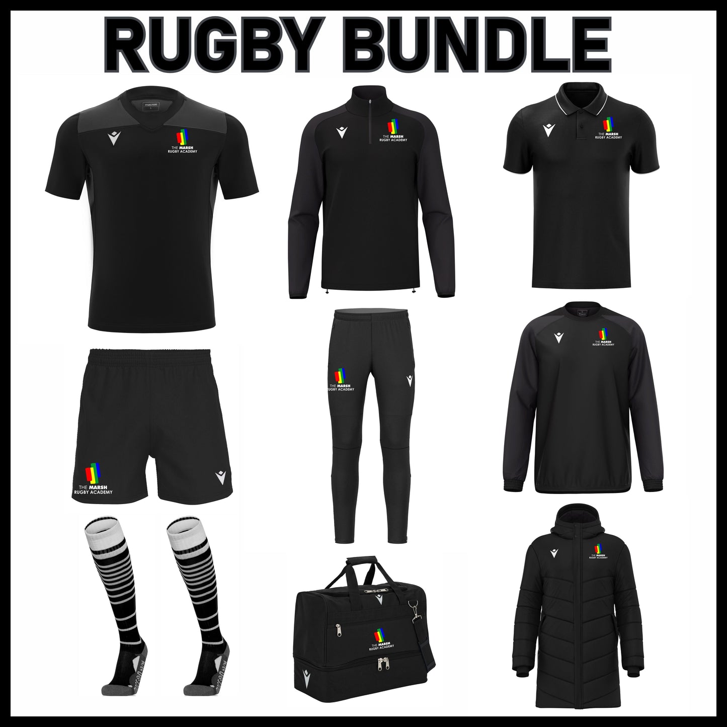 MARSH RUGBY ACADEMY BUNDLE Macron Sports Hub Hastings