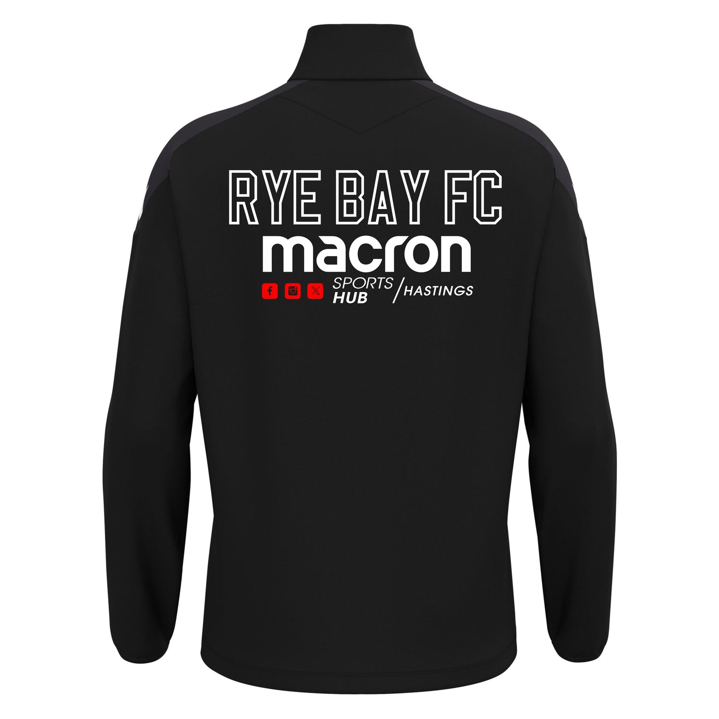 RYE BAY FC COACHES ANDUIN 1/4 ZIP Macron Sports Hub Hastings