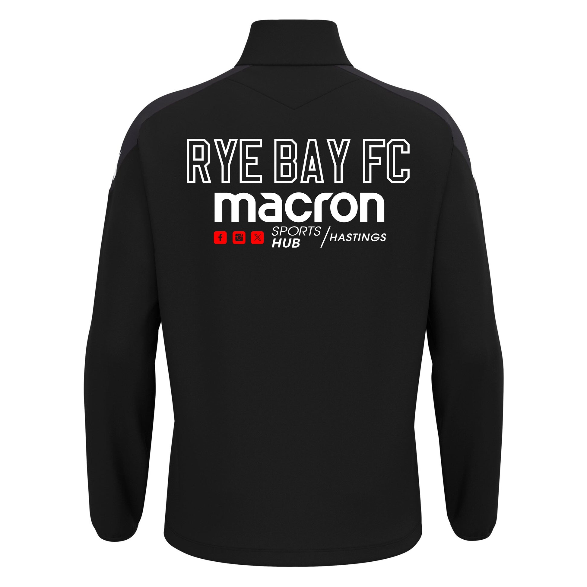 RYE BAY FC COACHES ANDUIN 1/4 ZIP Macron Sports Hub Hastings