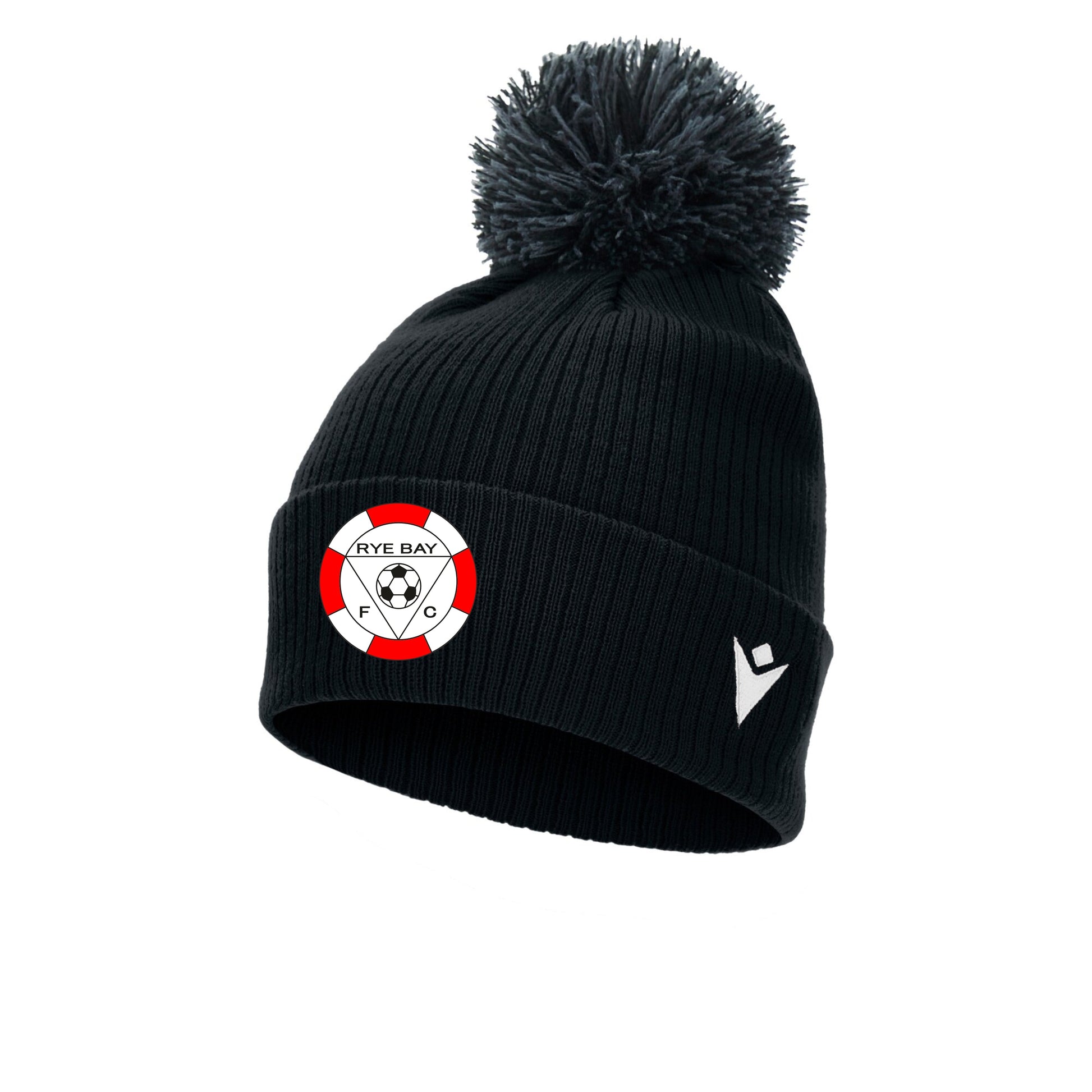 RYE BAY FC COACHES SNOW BOBBLE HAT Macron Sports Hub Hastings