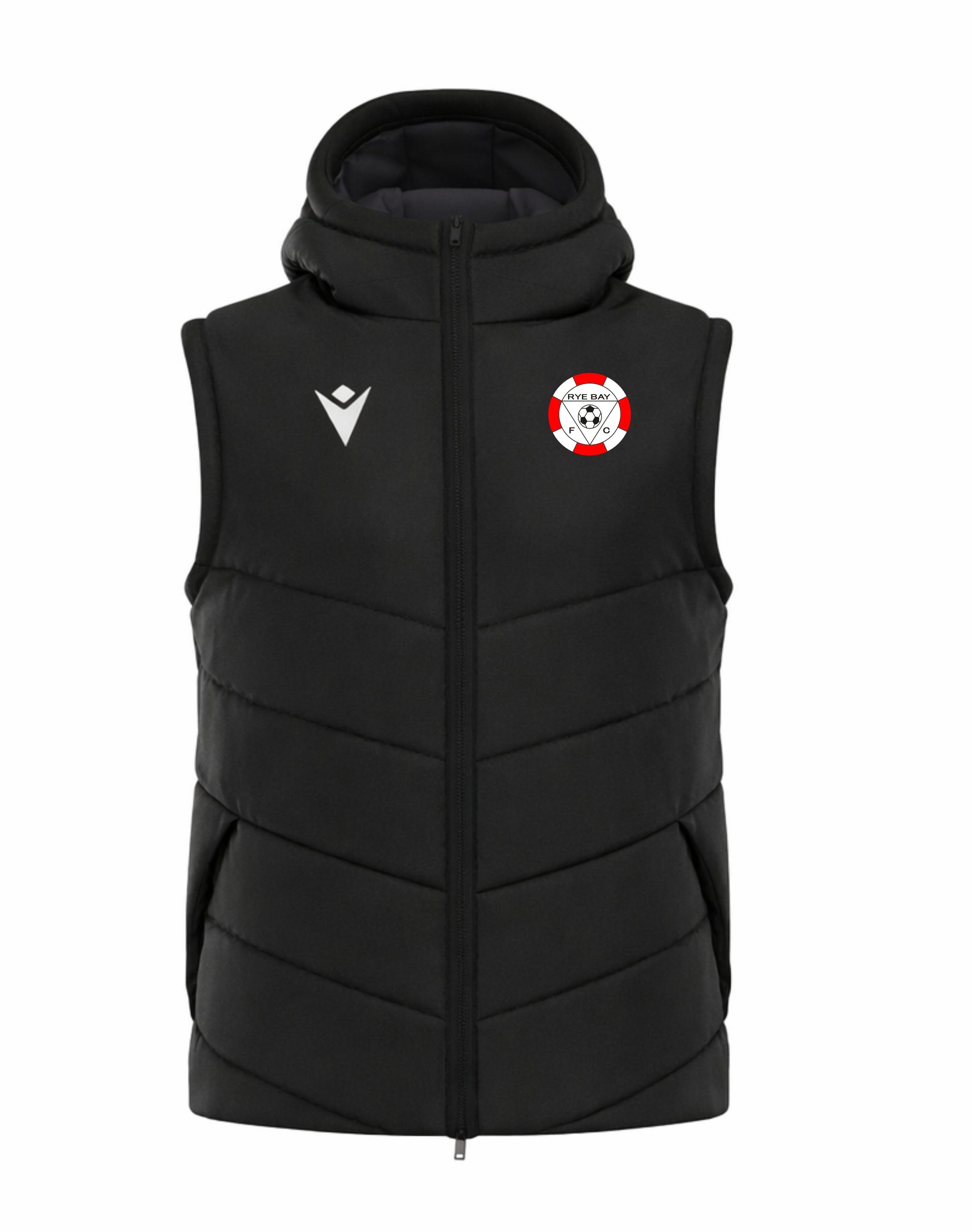 RYE BAY FC COACHES DUALITY GILET Macron Sports Hub Hastings