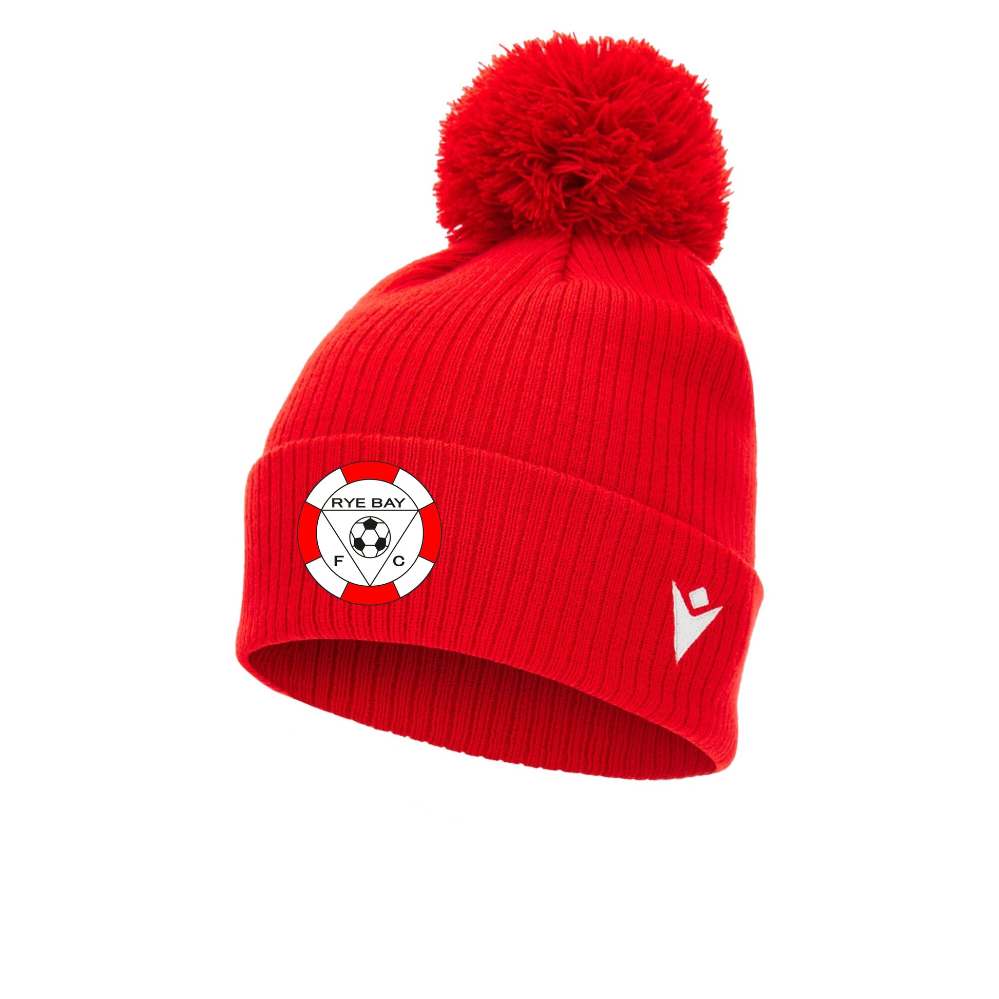RYE BAY FC SNOW BOBBLE HAT - AVAILABLE IN 2 COLOURS Macron Sports Hub Hastings