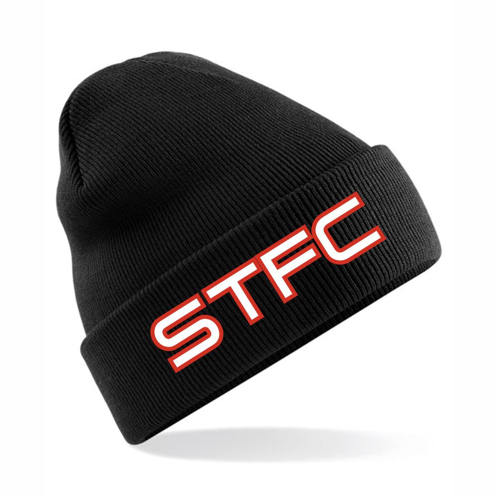 SEAFORD TOWN FC BLACK WINTER BEANIE HAT Macron Store Hastings