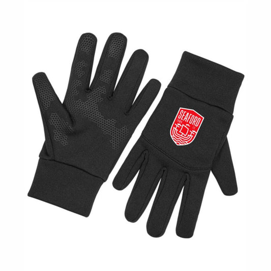 SEAFORD TOWN FC THERMAL SOFTSHELL GLOVES Macron Sports Hub Hastings