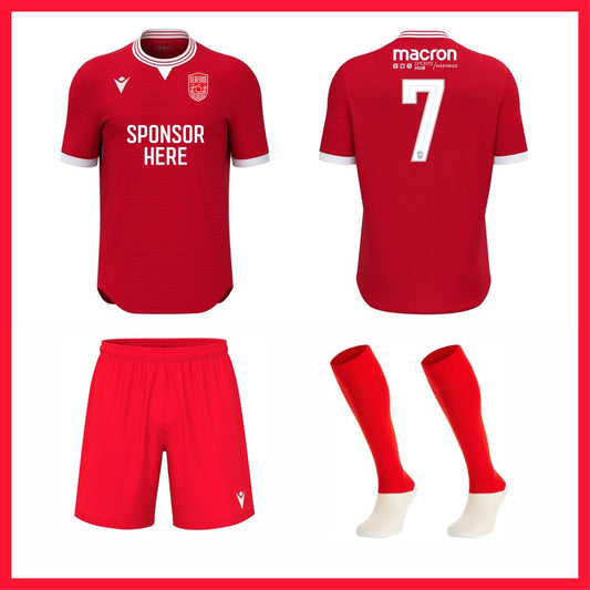 SNR SEAFORD TOWN FC HOME MATCH KIT Macron Sports Hub Hastings