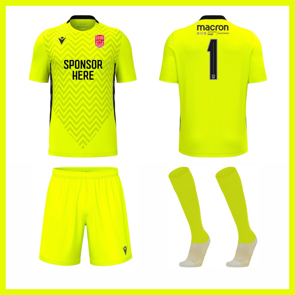 SNR SEAFORD TOWN FC HOME GK KIT Macron Sports Hub Hastings