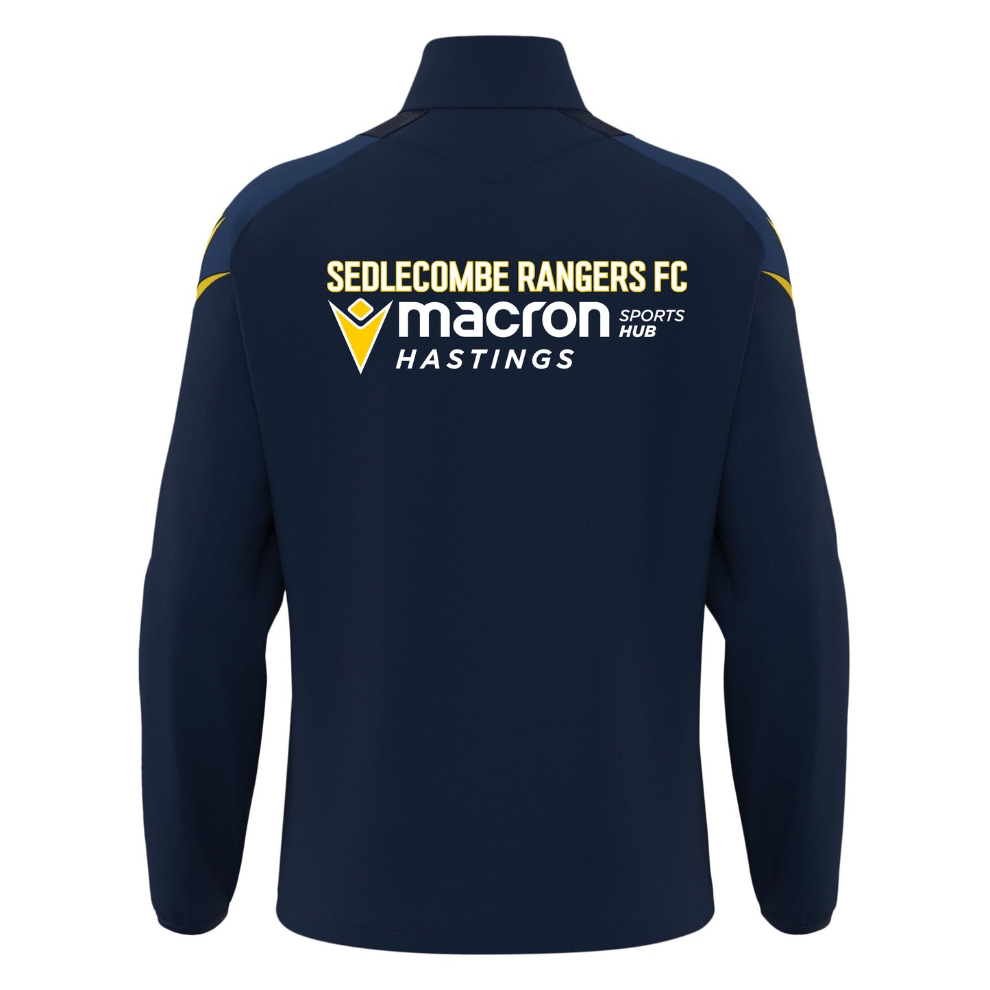 SEDLESCOMBE RANGERS COACHES HOLLOW 1/4 ZIP Macron Sports Hub Hastings